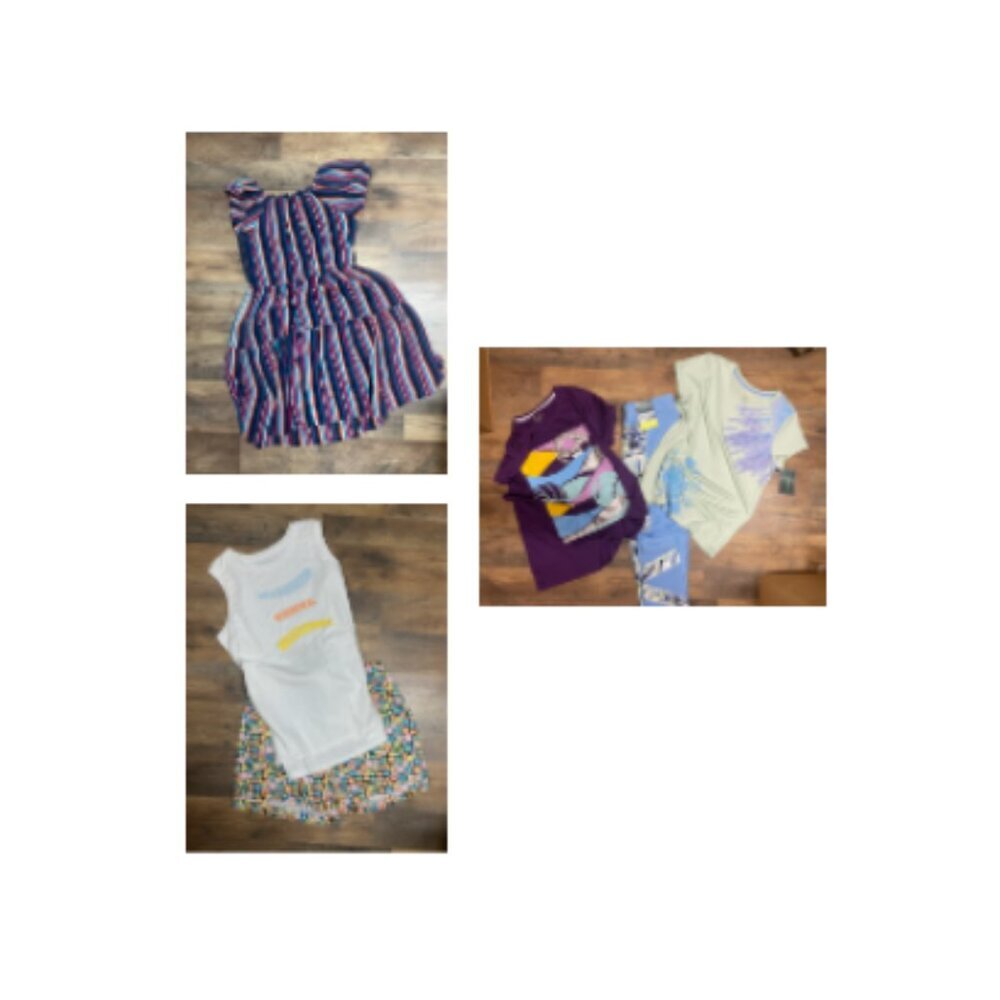 New Mix Kids Matching Sets - Purple, White, Blue